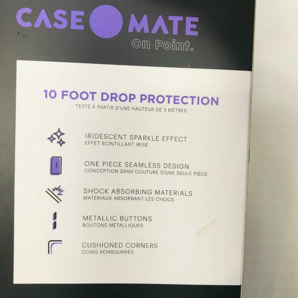 Case Mate Twinkle Stardust Gold Sparkle Apple iPhone XS Max New In Package